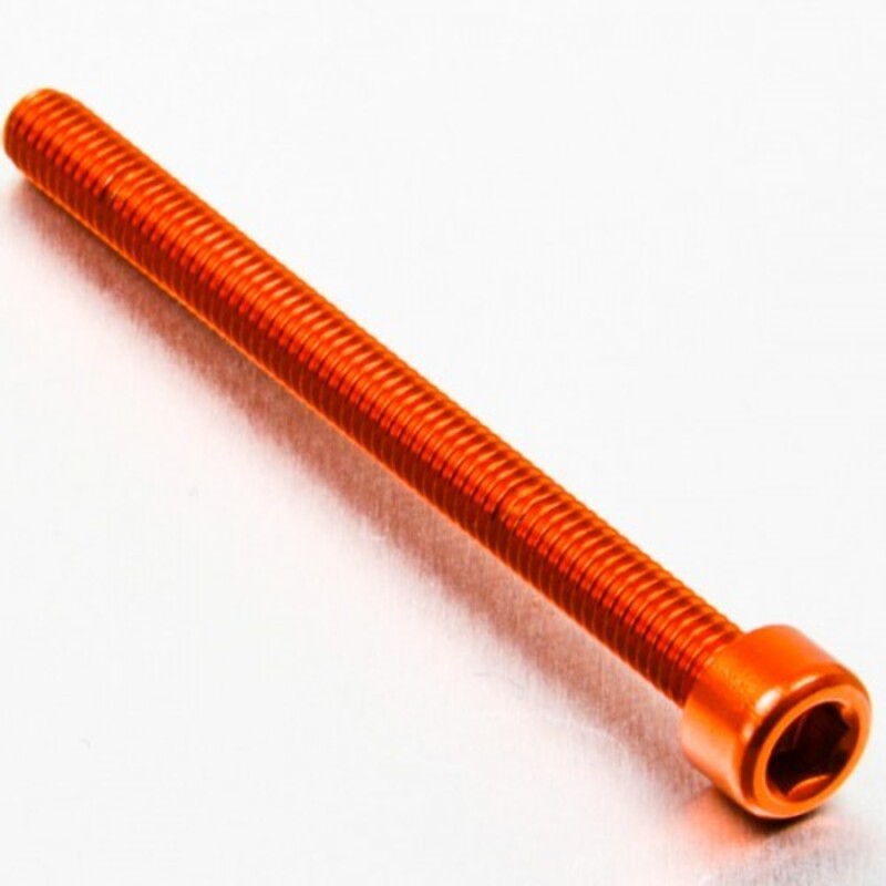 Tornillo aluminio PRO-BOLT cabeza cilíndrica M6 x 80,00mm (paso 1,00mm) - Naranja