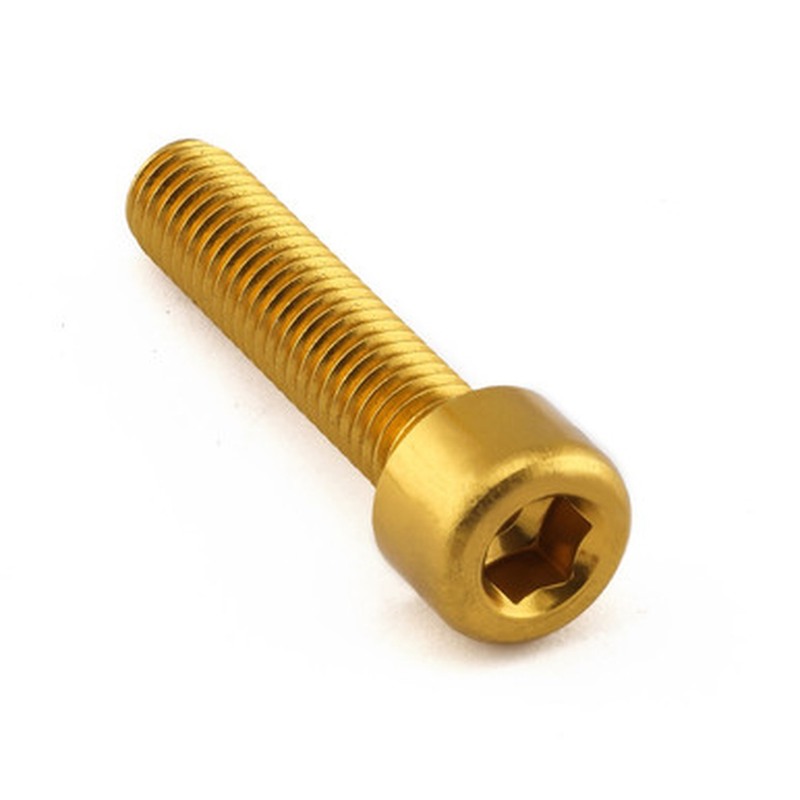Tornillo aluminio PRO-BOLT cabeza cilíndrica M8 x 35,00mm (paso 1,25mm) - Oro