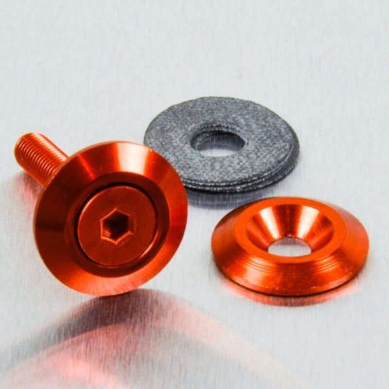 Arandela aluminio PRO-BOLT avellanada M5 x 3,10mm Ø19mm - Naranja