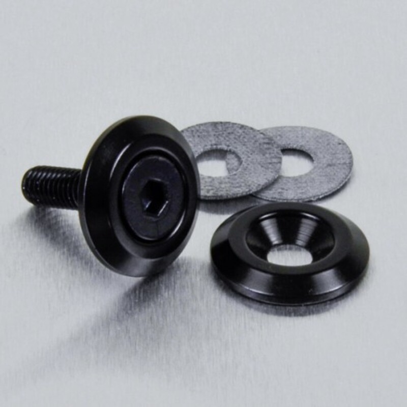 Arandela aluminio PRO-BOLT avellanada M6 x 3,60mm Ø19mm - Negro