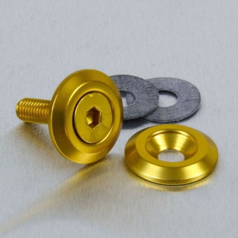Arandela aluminio PRO-BOLT avellanada M6 x 3,60mm Ø19mm - Oro
