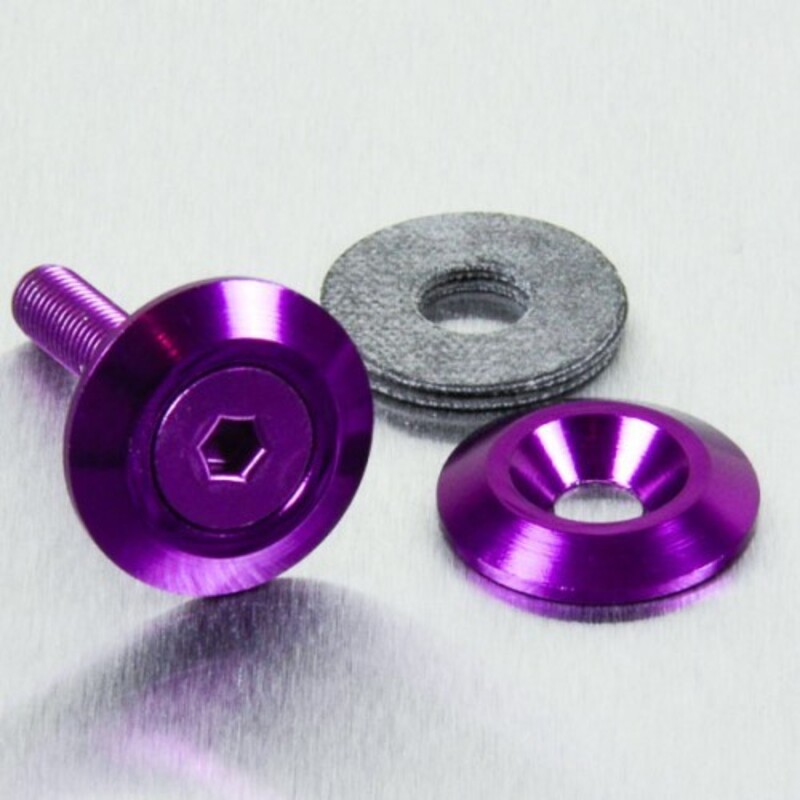 Arandela aluminio PRO-BOLT avellanada M6 x 3,40mm Ø22mm - Violeta