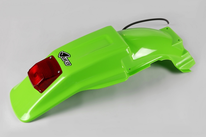 Guardabarros trasero UFO verde Kawasaki KDX 200