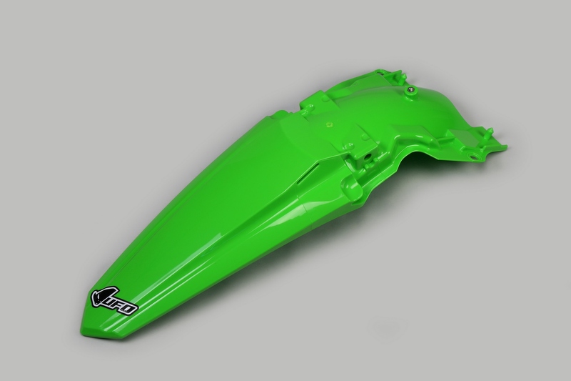 Guardabarros trasero UFO verde Kawasaki KX450