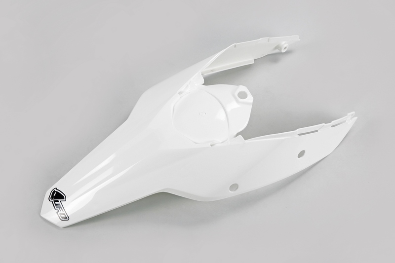 Guardabarros trasero con paneles laterales UFO KTM blanco KT04021-047