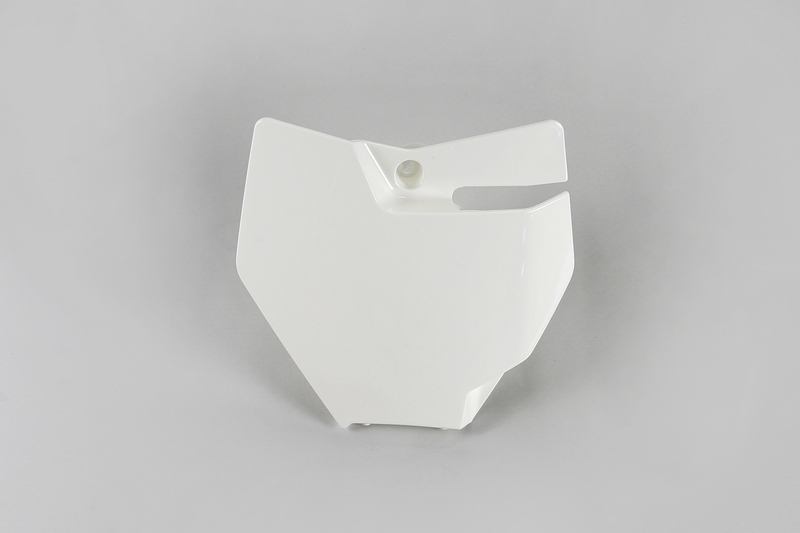 Portanúmeros delantero UFO KTM blanco KT04087-047
