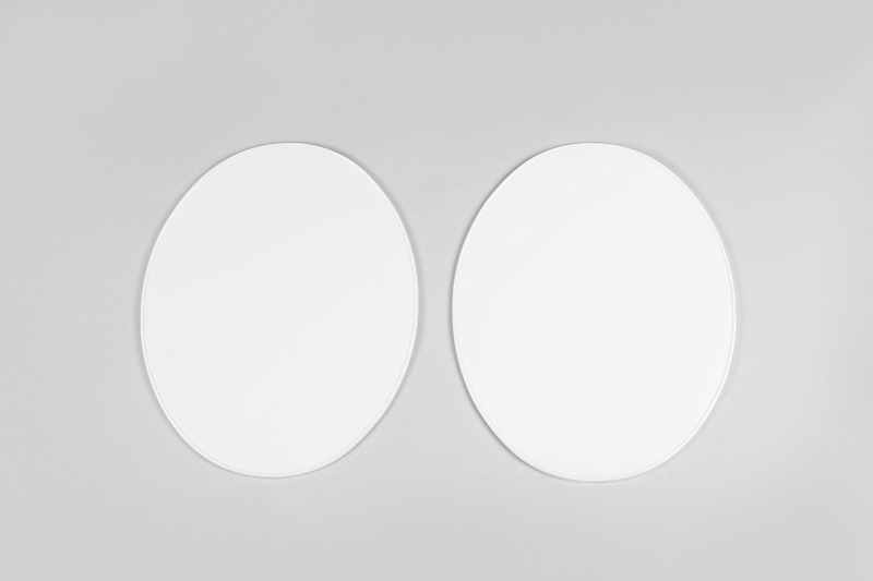 Portanúmeros universal UFO 2 pcs- (desde 1970) blanco ME08048-W