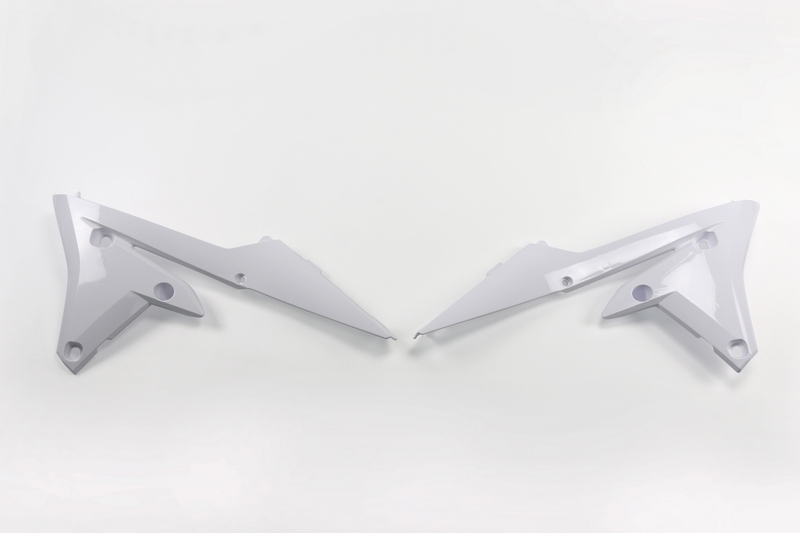 Plásticos laterales de radiador UFO Yamaha blanco YA04838-046
