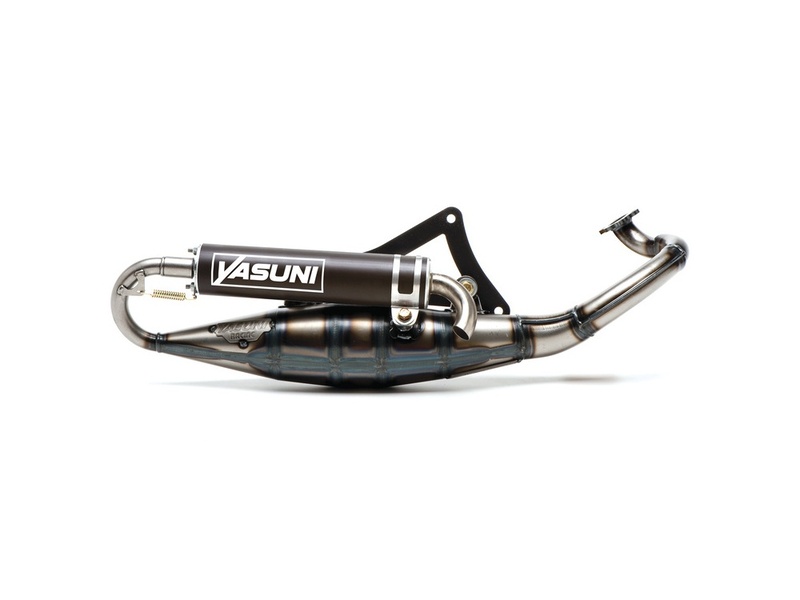 Escape completo YASUNI R (silenciador negro) - Derbi / Peugeot Motor Morini