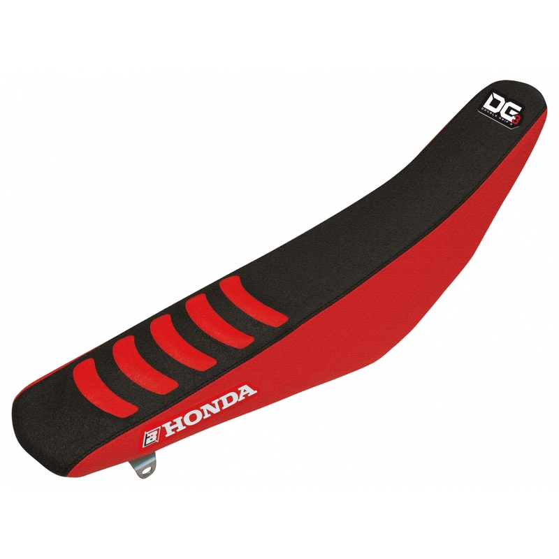 Funda de asiento antideslizante BLACKBIRD Double grip 3 rojo / negro Honda CRF450R