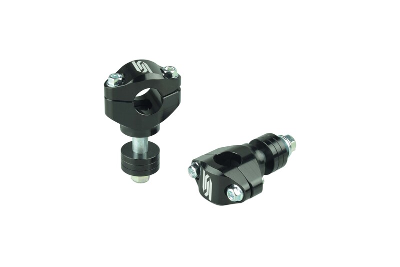 Torretas de manillar SCAR Ø22,2mm altura regulable 30-45mm - Negro