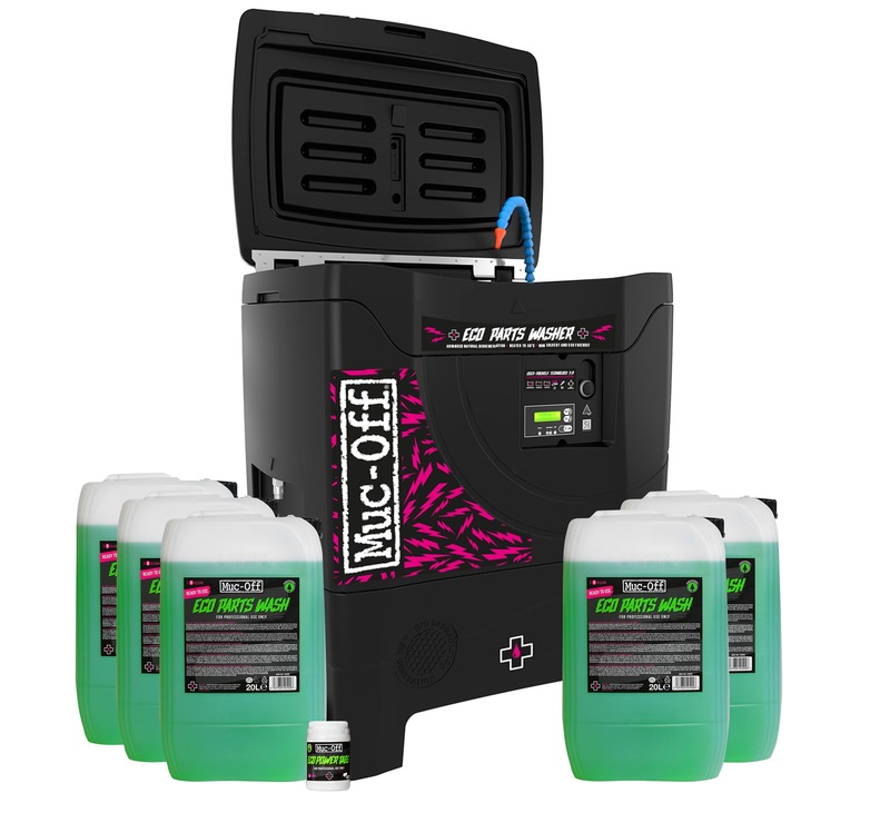Lavadora de piezas ECO MUC-OFF 100L - Incluye tabletas y desengrasante 20L x5