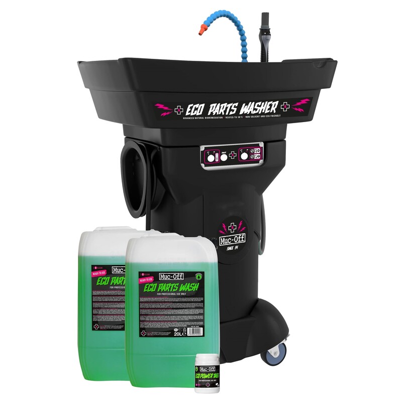 Lavadora de piezas ECO MUC-OFF 40L - Incluye tabletas y desengrasante 20L x2