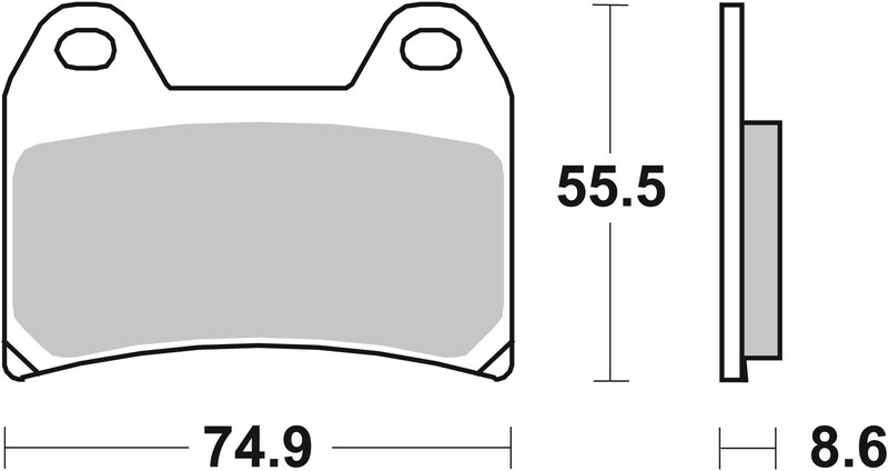 Pastillas de freno sinterizadas racing BREMBO 07BB19SR