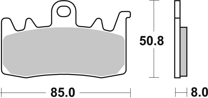Pastillas de freno sinterizadas racing BREMBO 07BB38SR