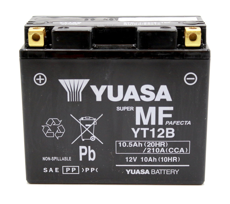 Batería YUASA W/C activada de fábrica sin mantenimiento -  YT12B (FA)