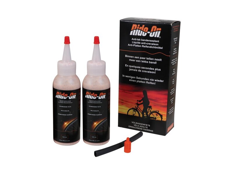 Set 2 botes líquido sellante bicicleta RIDE-ON 2X125ml