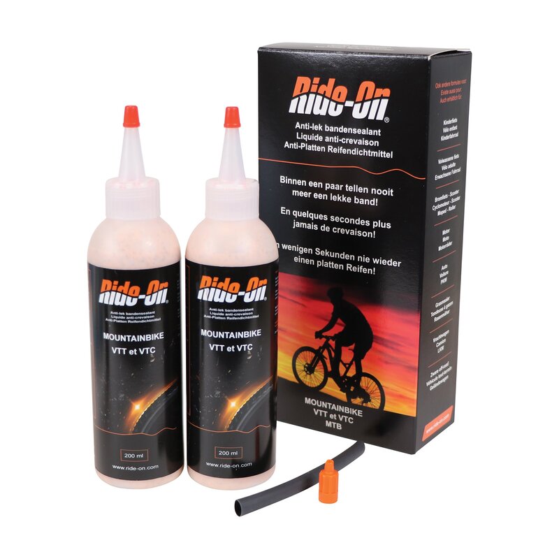 Set 2 botes líquido sellante bicicleta RIDE-ON 2X200ml