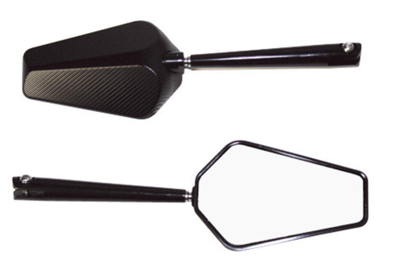 Retrovisor de manillar HIGHSIDER pro Prato - negro - Pareja