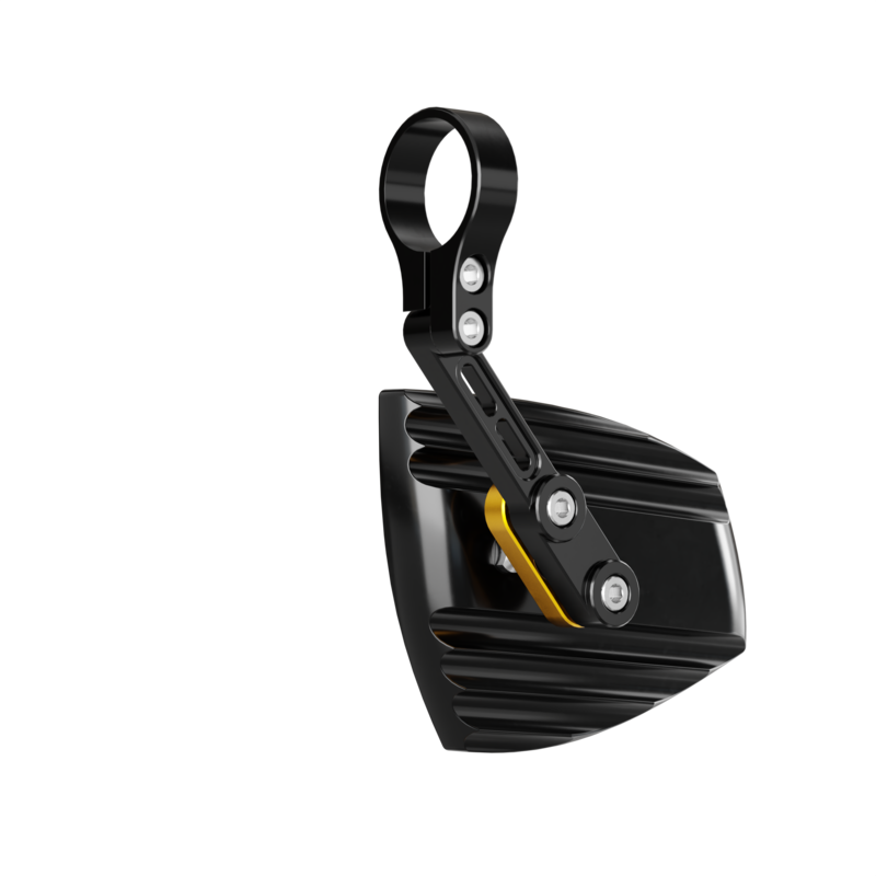 Retrovisor contrapeso de manillar HIGHSIDER pro Wave - negro/oro