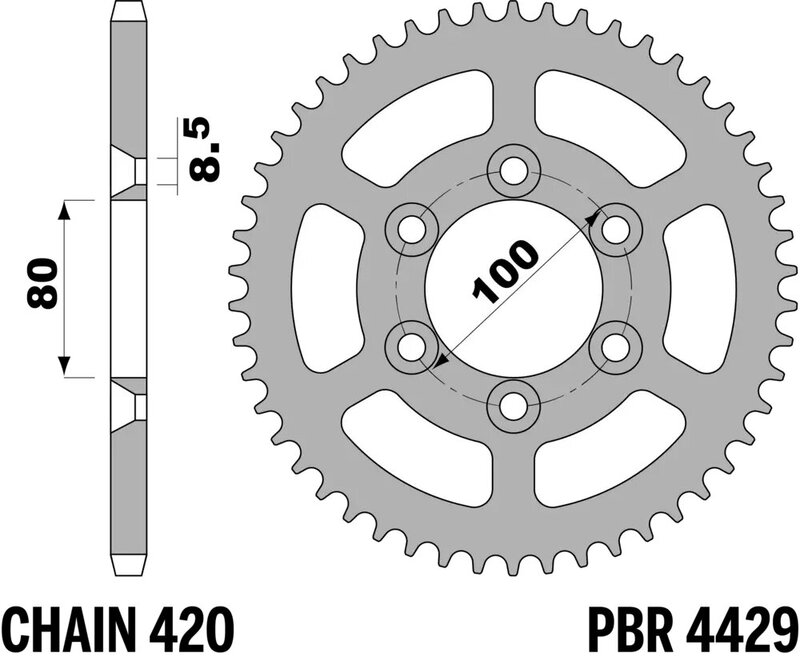 Corona PBR acero C45 estándar 4429 - 420