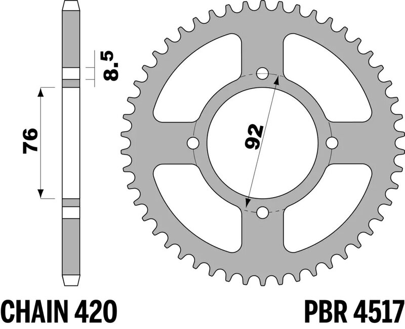 Corona PBR aluminio ultra-light 4517 - 420