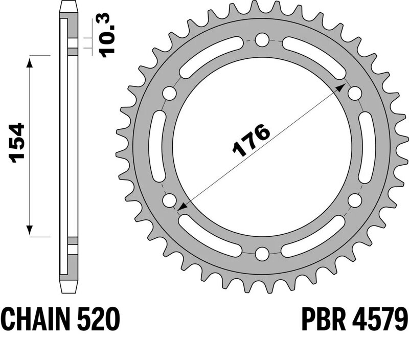 Corona PBR aluminio ultra-light anodizado 4579 - 520
