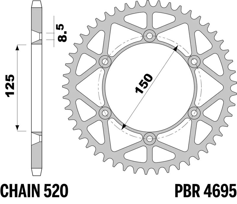 Corona PBR acero C45 ultra-light 4695 - 520