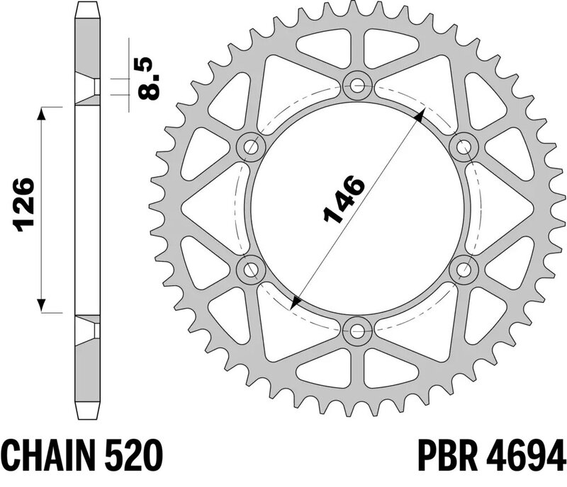 Corona PBR acero C45 ultra-light 4694 - 520