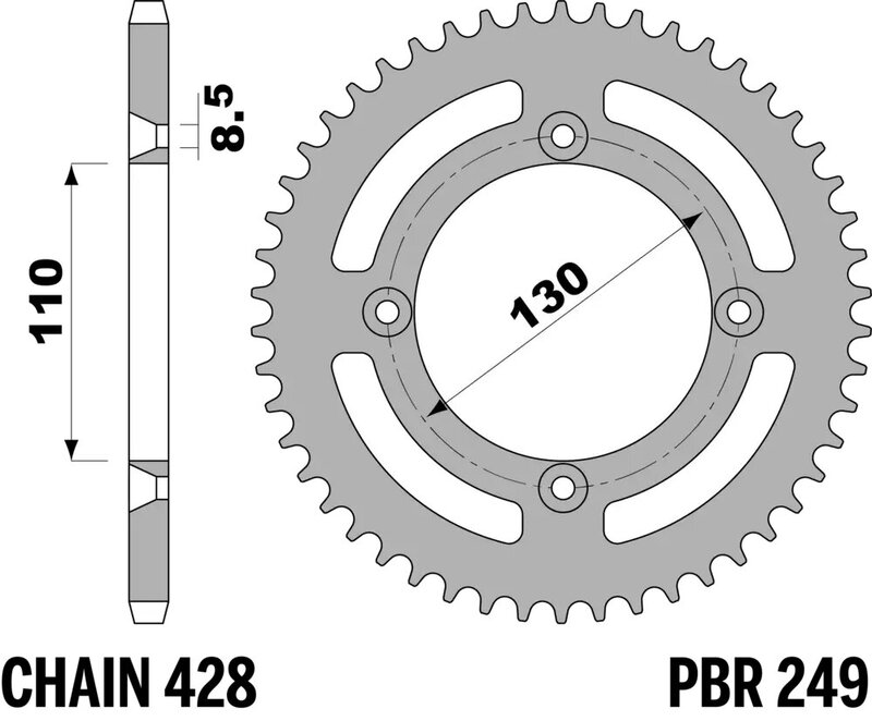 Corona PBR aluminio ultra-light 249 - 428