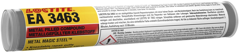 Adhesivo epoxi LOCTITE EA 3463 Metal Magic Steel bicomponente - Barra 50gr