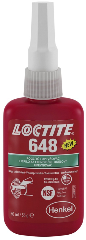 Compuesto retenedor LOCTITE 648 baja viscosidad alta resistencia - Bote 50ml