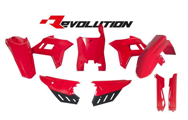 Kit de plástica RACETECH (6 pcs) - Rojo