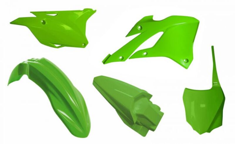 Kit de plástica RACETECH (5 pcs) - Verde