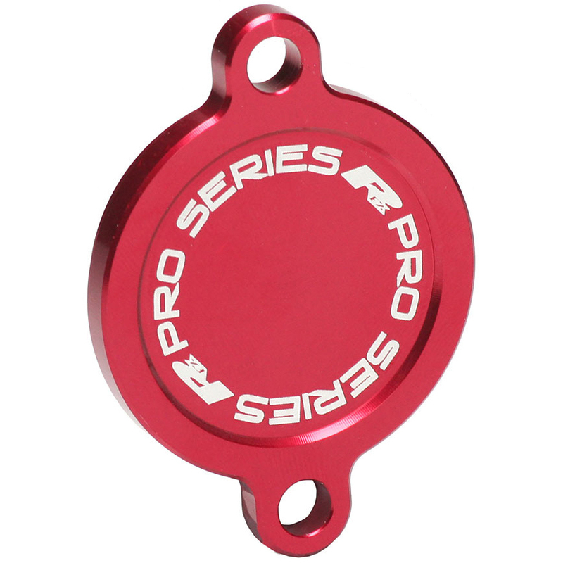 Tapa de filtro de aceite RFX Pro Series - rojo