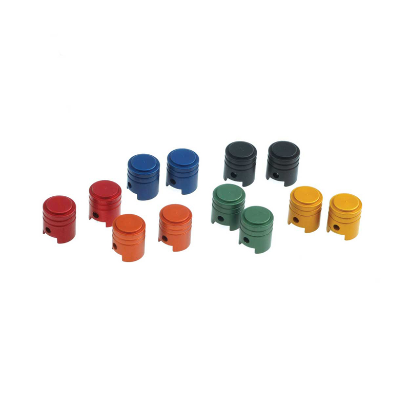 Tapas de válvula RFX Sport Series 2 uds - pistón/negro