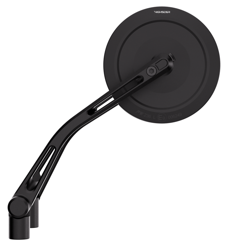Retrovisor de manillar HIGHSIDER pro Montana-Slim – negro mate – pareja