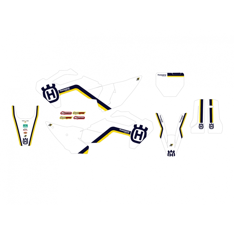 Kit de adhesivos BLACKBIRD Retro - Husqvarna FC/TC