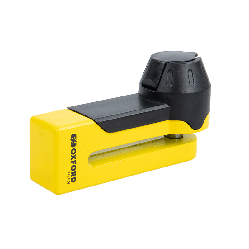Candado de disco OXFORD Titan ø10mm - amarillo