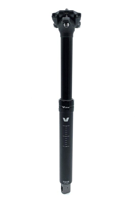 Tija telescópica con cableado interno V BIKE Ø30.9 / 125mm