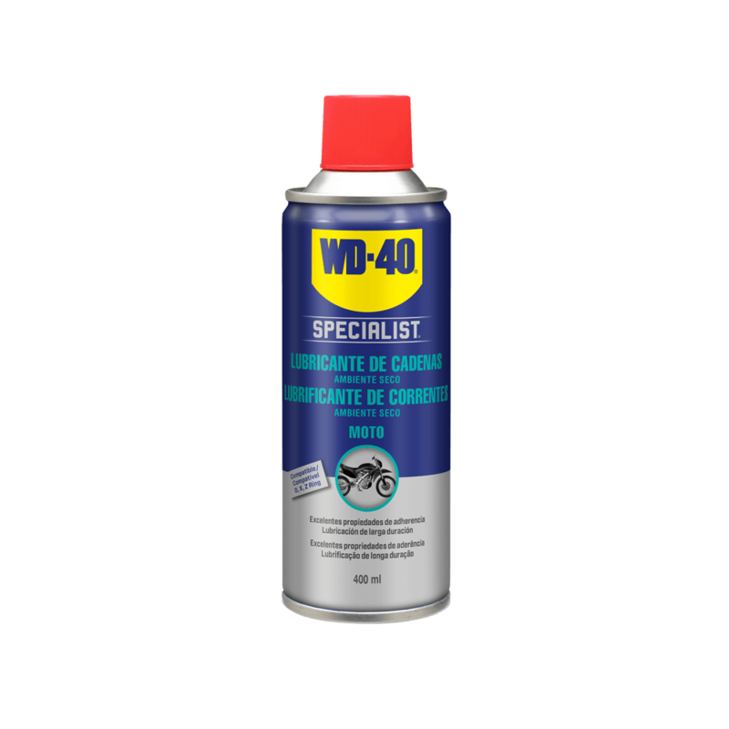 Lubricante de cadena WD-40 Specialist Moto condiciones secas - Spray 400ml