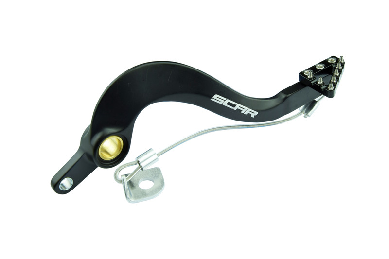 Pedal de freno trasero SCAR - Negro