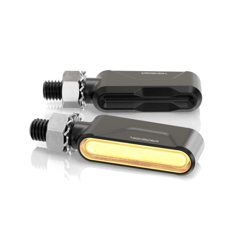 Intermitente HIGHSIDER pro Ventura-Trek – negro mate – pareja