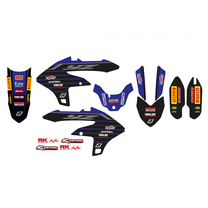 Kit de adhesivos BLACKBIRD Replica Yamaha Racing 22