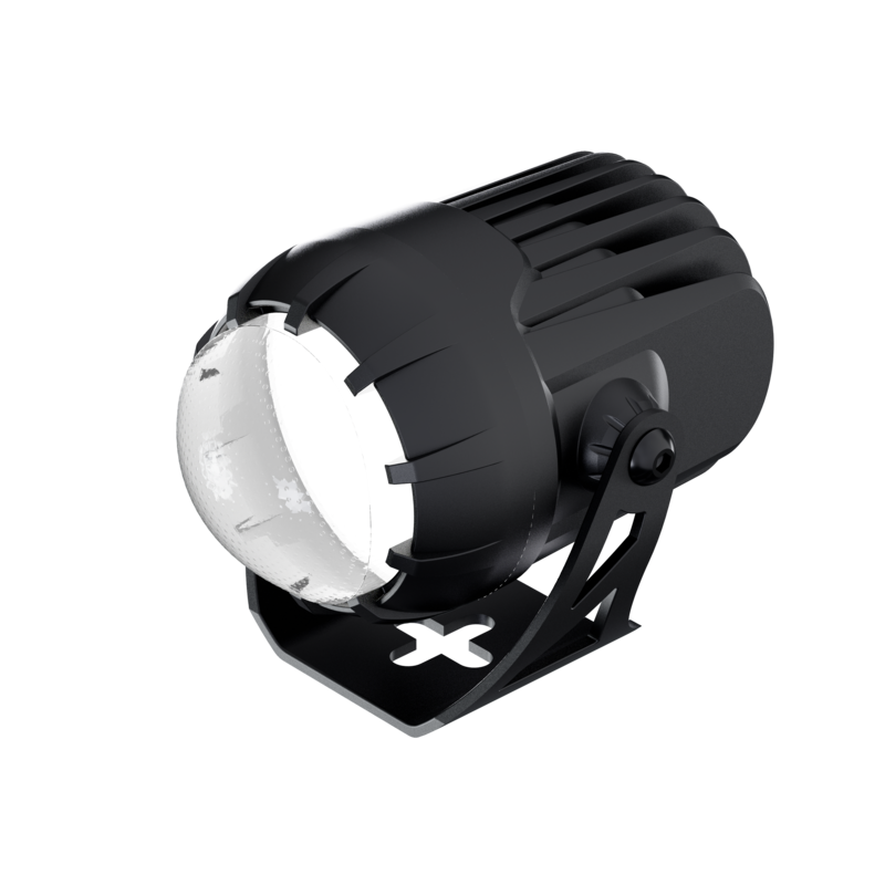 Faro delantero LED HIGHSIDER pro Dual-Stream Next - negro - 1 pieza