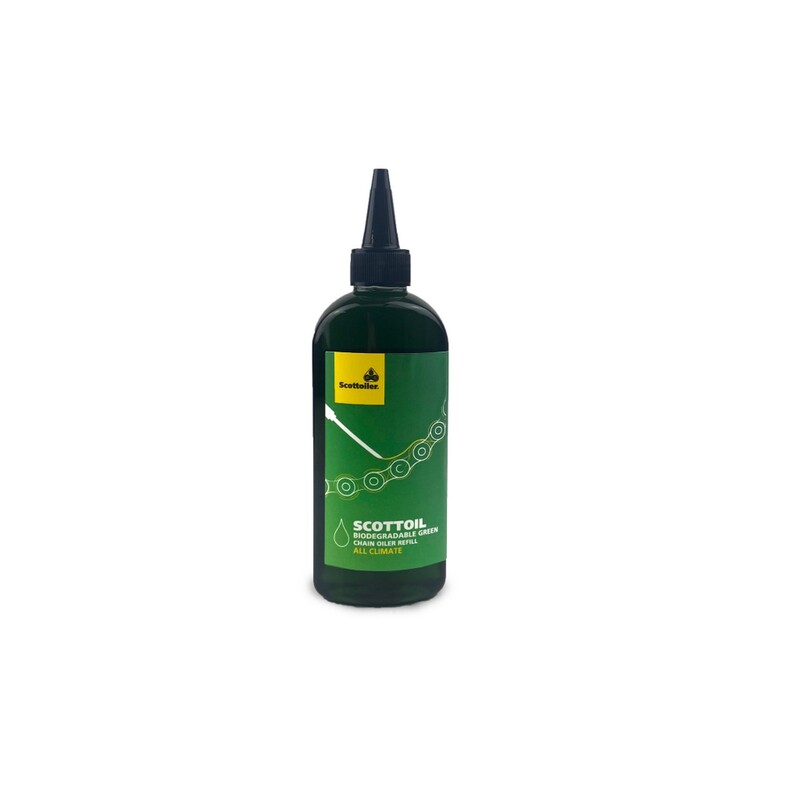 Lubricante SCOTTOILER Biodegradable Green para sistemas de lubricación de cadena - Bote 250ml