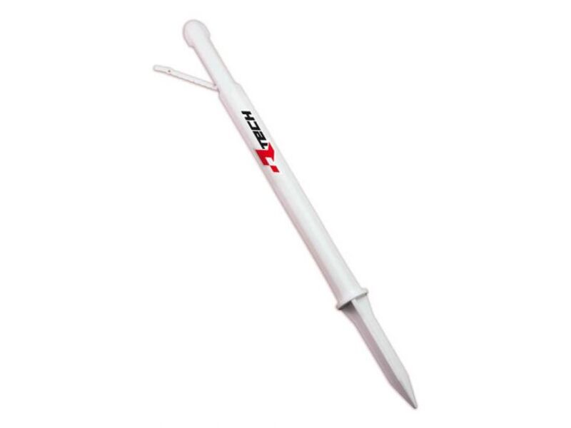 Estaca para cinta de marcaje RACETECH blanco con logo