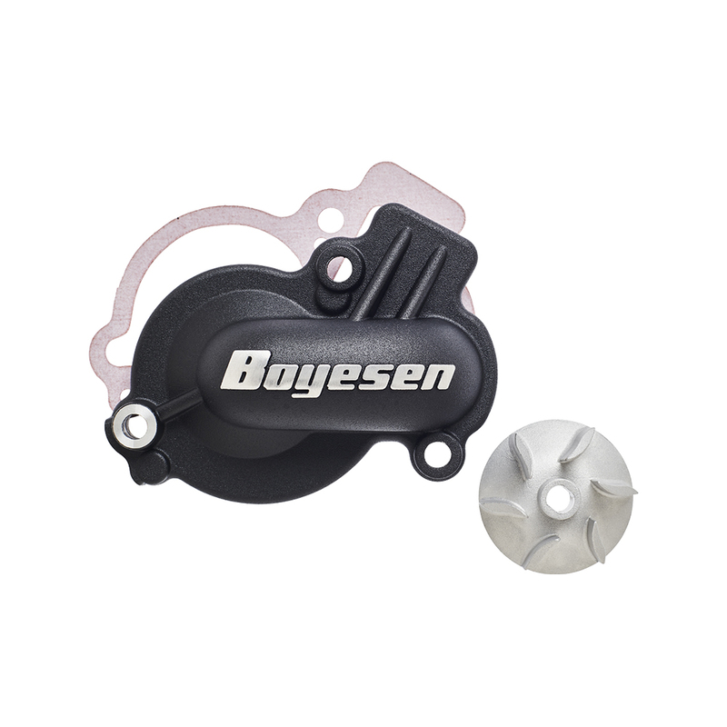 Kit de tapa bomba de agua + hélice BOYESEN Supercooler - Negro