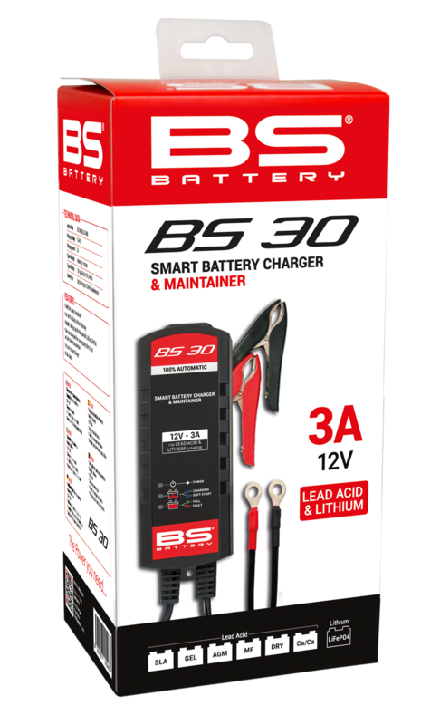 Cargador de bateria inteligente BS Battery BS30 - 12V 3A
