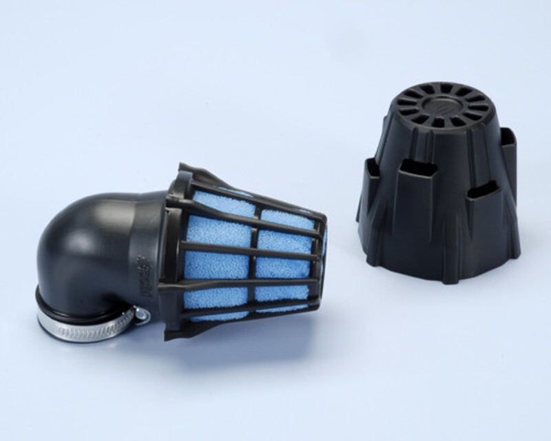 Filtro de aire POLINI Air Box (con tapa de plástico) 90° Ø46mm